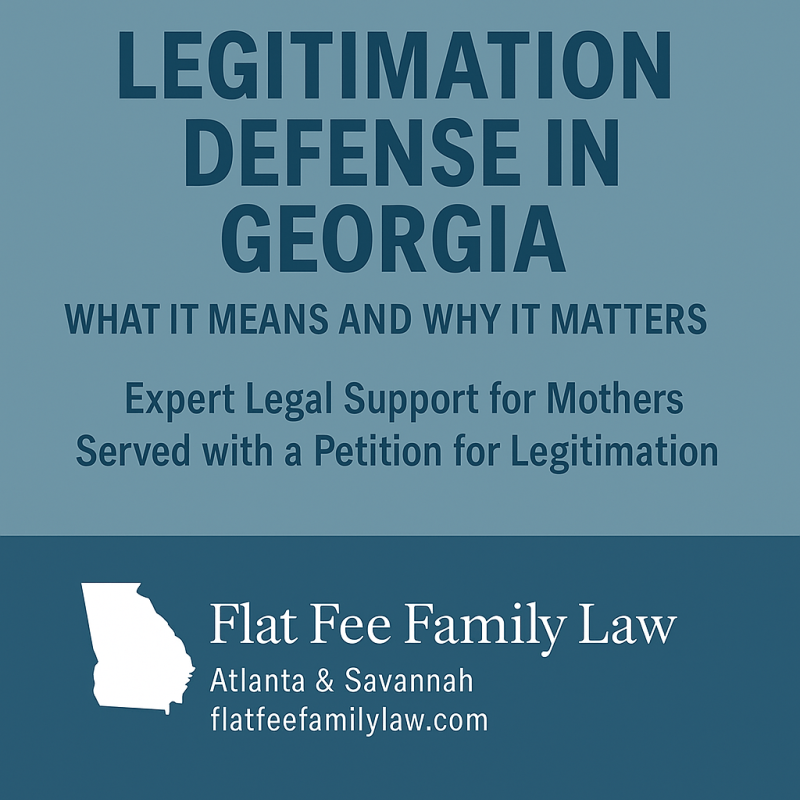 Legitimation Defense In Georgia - Flat Fee Family Law