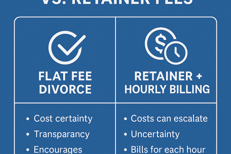 Flat Fee Divorce vs Retainer Fees in Georgia | Flat Fee Family Law