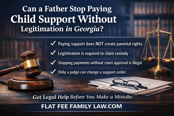 Can a Father Stop Paying Child Support Without Legitimation in Georgia