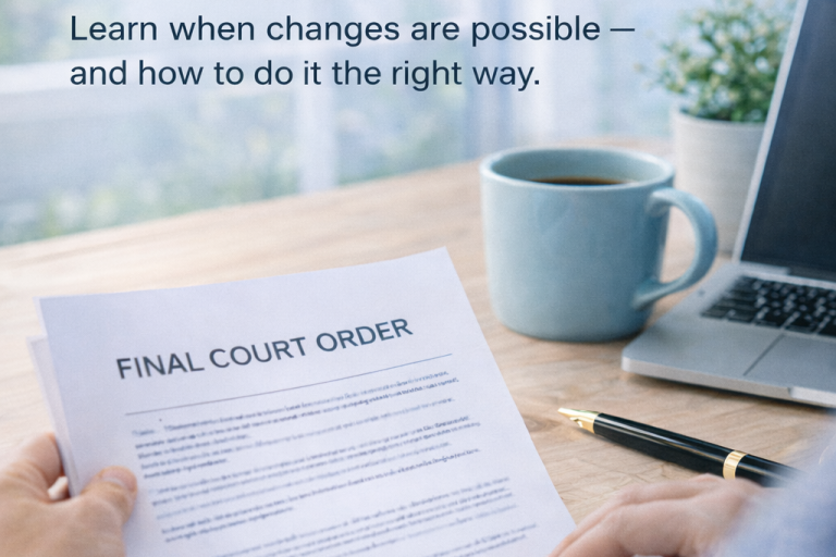 When Can You Modify a Family Court Order in Georgia