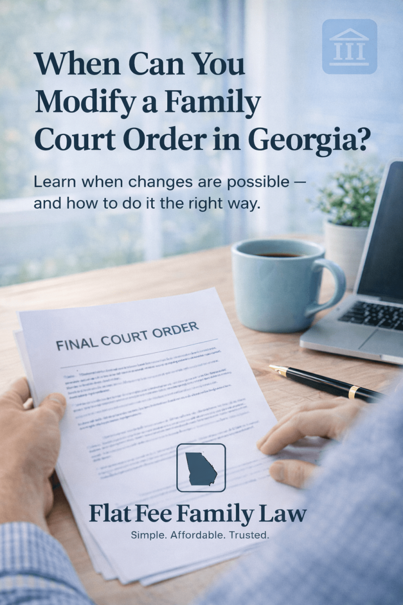 When Can You Modify a Family Court Order in Georgia When Can You Modify a Family Court Order in Georgia