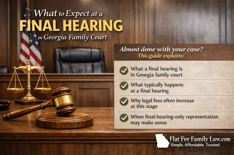 What to Expect at a Final Hearing in Georgia Family Court