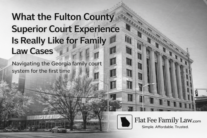 What to Expect in Fulton County Superior Court for Divorce, Custody, and Legitimation Cases
