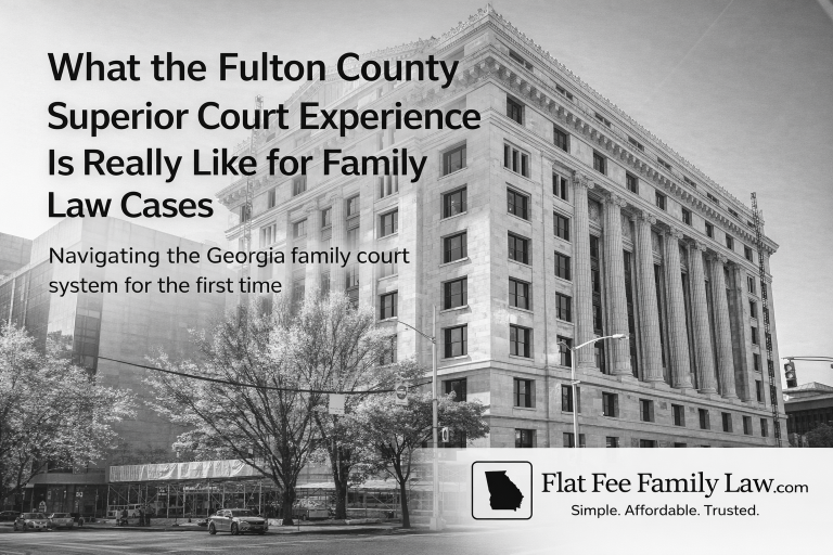 What to Expect in Fulton County Superior Court for Divorce, Custody, and Legitimation Cases