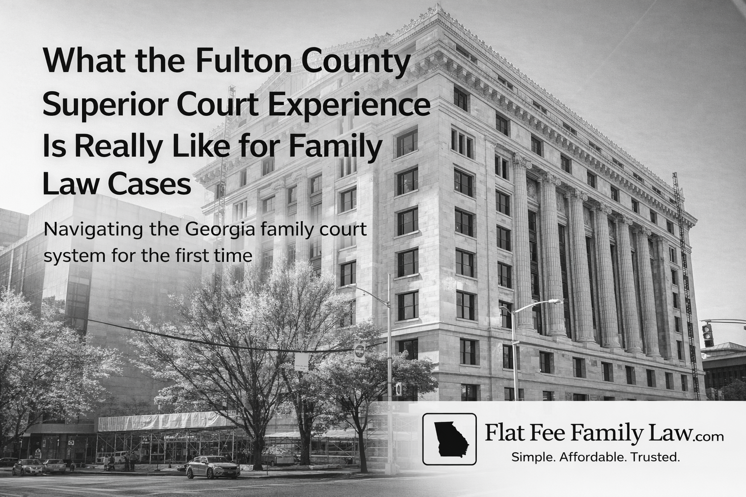What to Expect in Fulton County Superior Court for Divorce, Custody, and Legitimation Cases