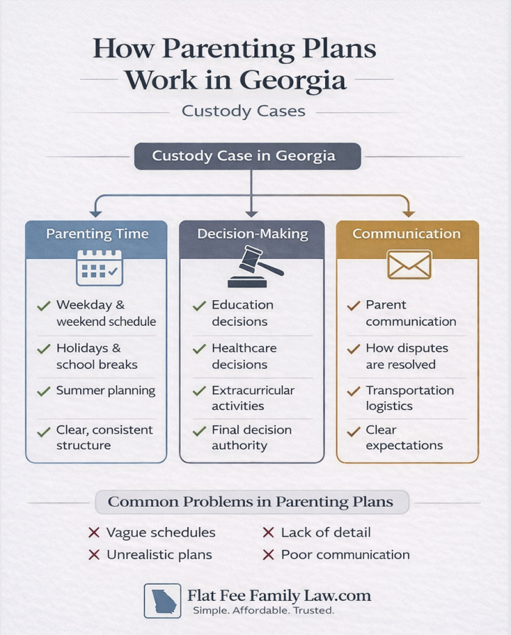 How Parenting Plans Actually Work in Georgia Custody Cases How Parenting Plans Actually Work in Georgia Custody Cases