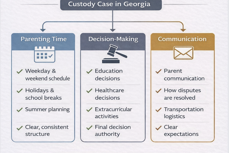 How Parenting Plans Actually Work in Georgia Custody Cases