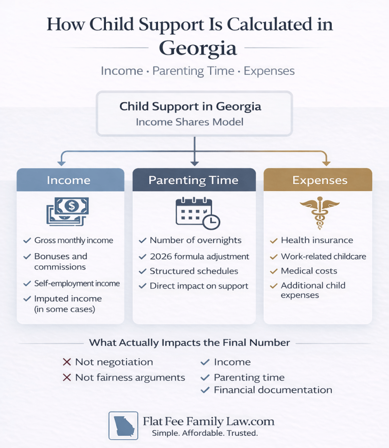 How Child Support Is Actually Calculated in Georgia (2026 Guide)