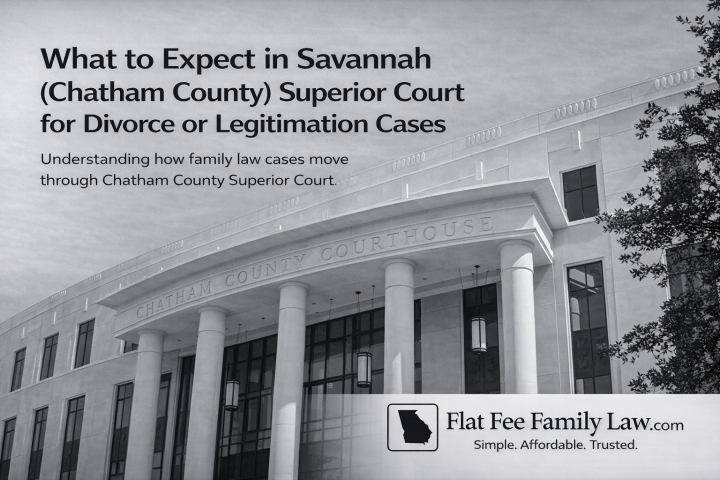 What to Expect in Savannah (Chatham County) Superior Court for Divorce or Legitimation Cases What to Expect in Savannah (Chatham County) Superior Court for Divorce or Legitimation Cases