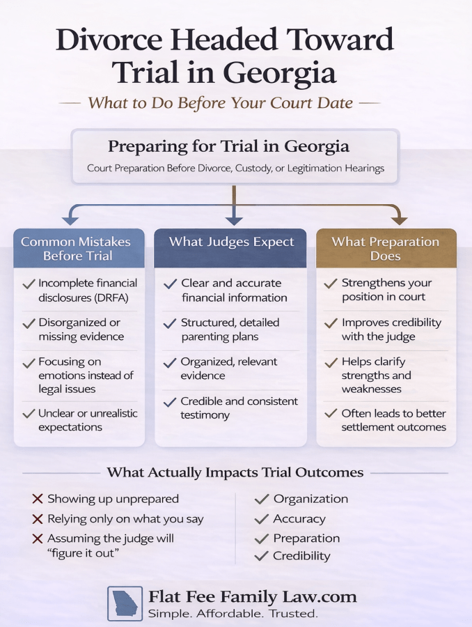 Divorce Trial in Georgia: How to Prepare Before Your Court Date