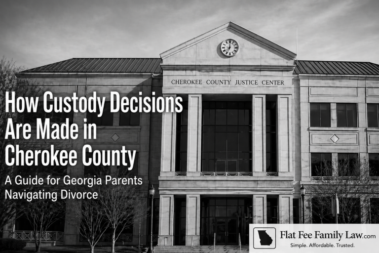 Cherokee County Georgia custody decisions in divorce cases