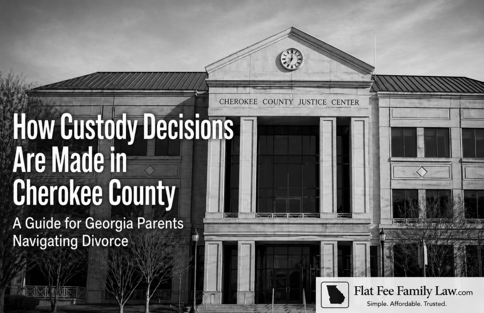 Cherokee County Georgia custody decisions in divorce cases
