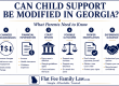 Georgia child support modification guide: six factors including changed circumstances, financial info, court review, outcomes, modification, guidance.