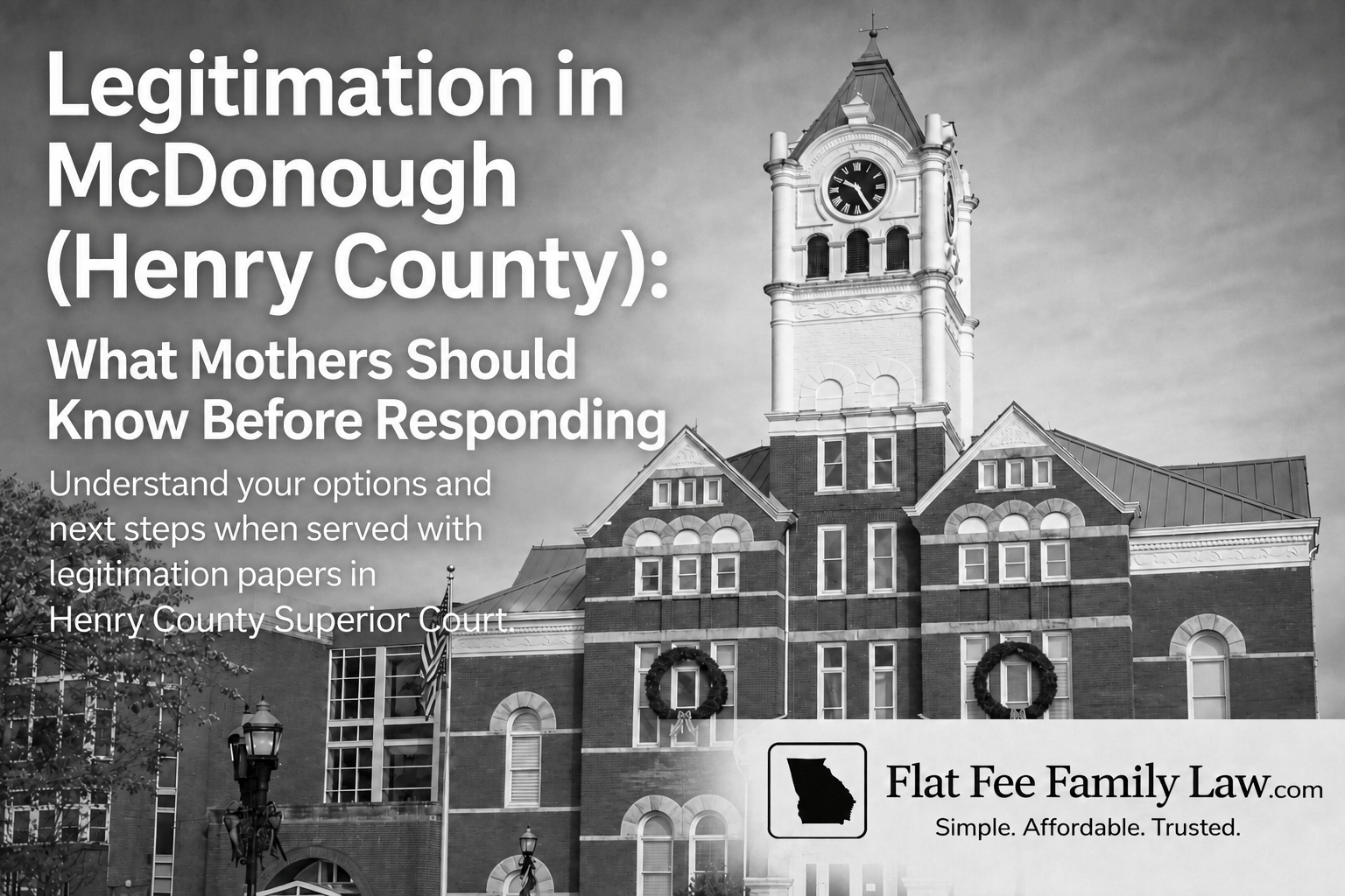 Legitimation in McDonough, Henry County, Georgia — what mothers should know before responding to a legitimation petition.